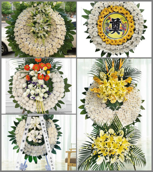 湖北孝感市应城市城北街道聂坡村花圈速递